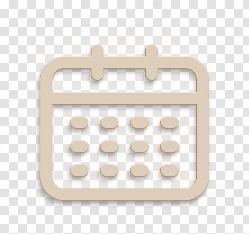 App Icon Calendar Interface - Beige User Transparent PNG