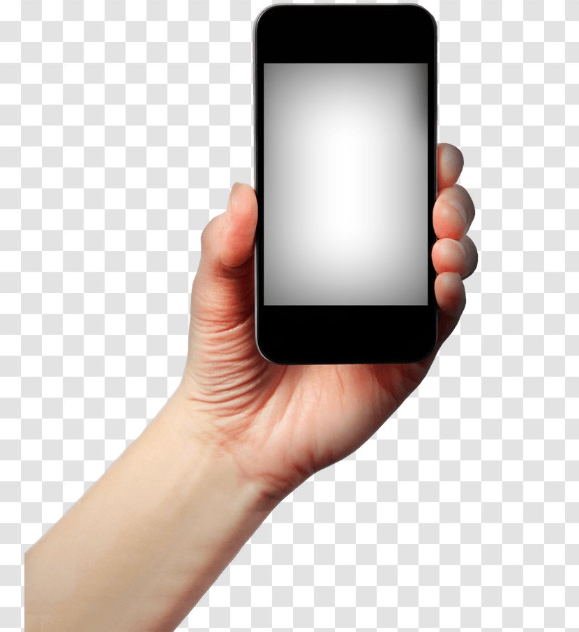 Smartphone Mobile Phone - Portable Communications Device - In Hand Image Transparent PNG