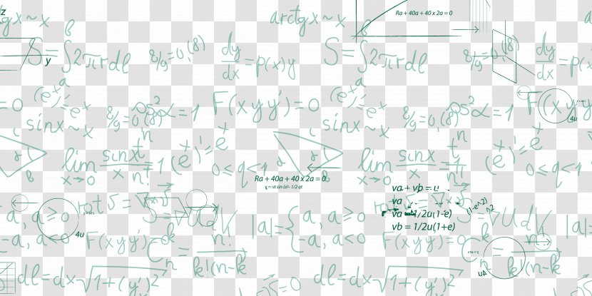 White Pattern - Text - The Background Of Mathematical Function Calculus Transparent PNG