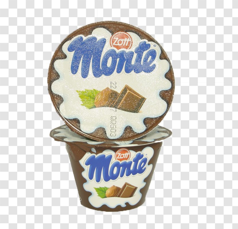 Cream Milk Monte Zott Dessert - Caramel Transparent PNG