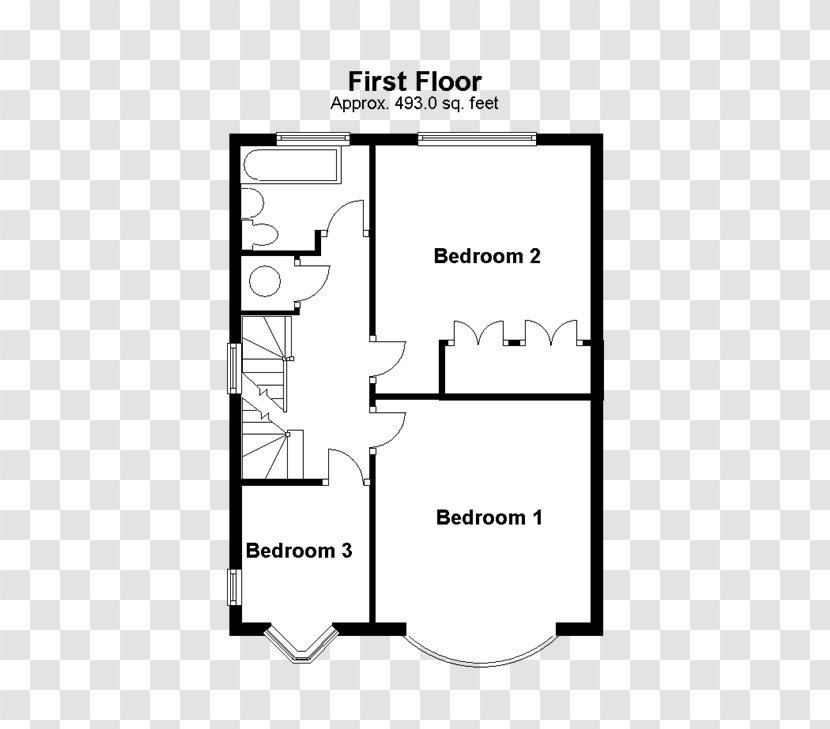 Floor Plan Tim Russ & Company Hazlemere Paper House - Black And White Transparent PNG