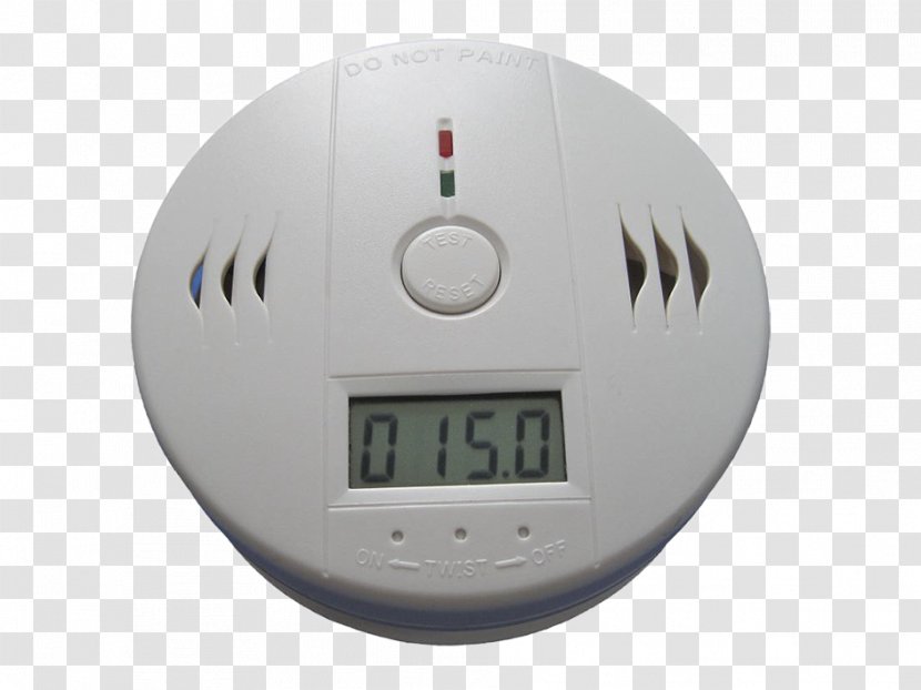 Carbon Monoxide Detector Gas Fire Alarm Notification Appliance Device - Watercolor Transparent PNG