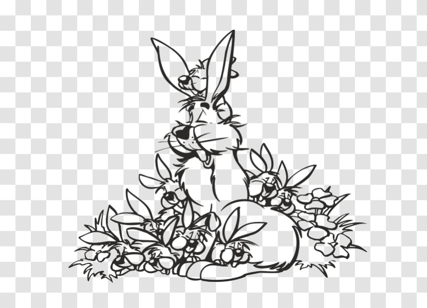 Black And White Rabbit - Photography Transparent PNG