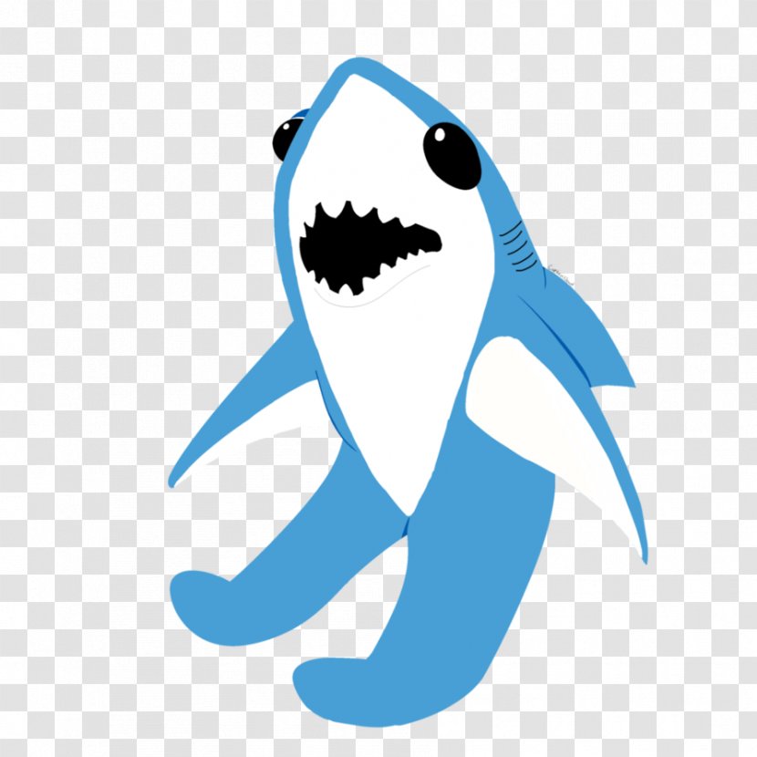 Shark Dolphin Character Clip Art - Blue Transparent PNG
