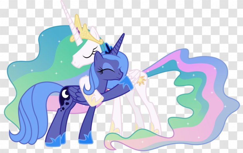 Princess Luna Celestia Cadance My Little Pony: Friendship Is Magic Fandom DeviantArt - Unicorn - Hug Transparent PNG