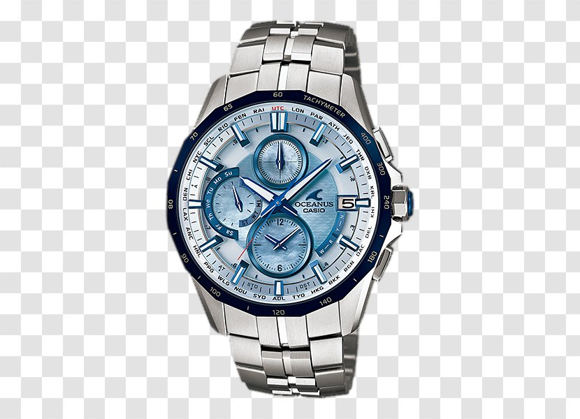 Casio Oceanus Solar-powered Watch Clock Transparent PNG