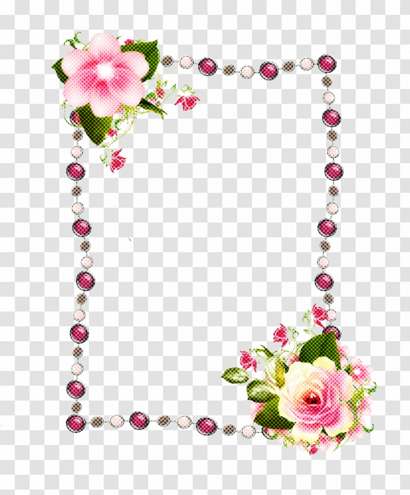 Pink Background Frame - Jewelry Making - Petal Transparent PNG