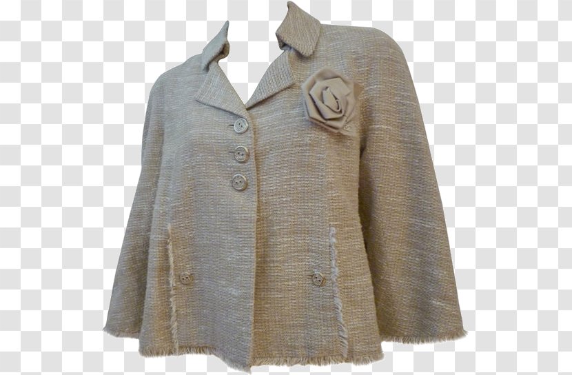 Beige Jacket Wool - Blouse Transparent PNG