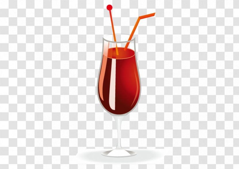 Wine Cocktail Kir Sea Breeze Champagne - Juice - Vector Glass Transparent PNG