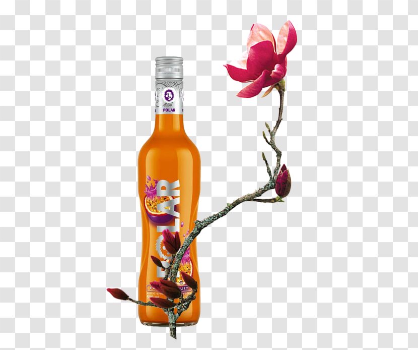 Liqueur Down In The Garden Glass Bottle Book Calendar - Beer Branch Flower Decoration Transparent PNG