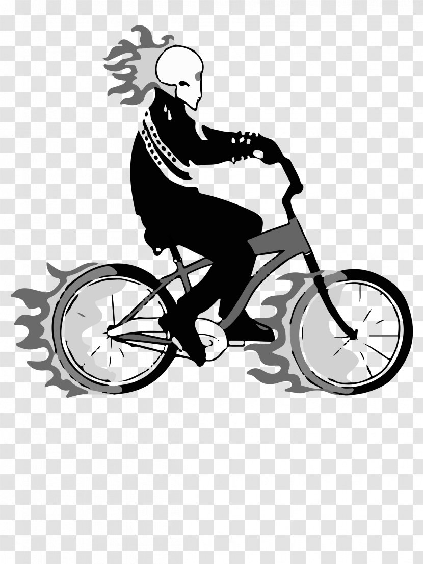 Johnny Blaze Bicycle Motorcycle Ghost Film - Rider Spirit Of Vengeance - Ride A Bike Transparent PNG