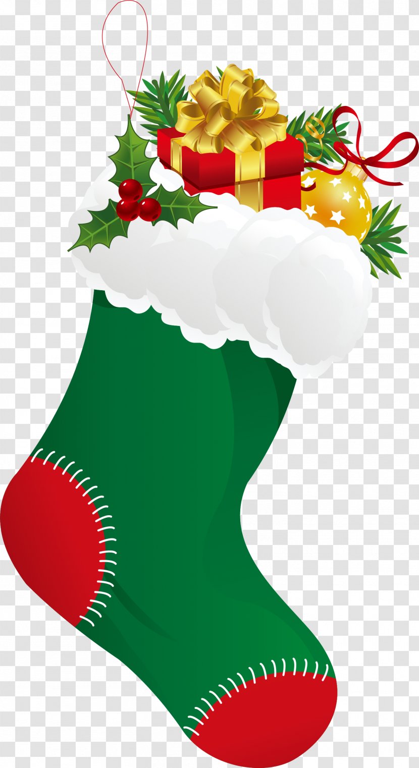 Christmas Stocking Sock Clip Art - Gift Transparent PNG