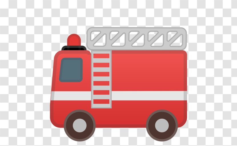 Car Android Fire Engine Emoji - Firefighter Transparent PNG