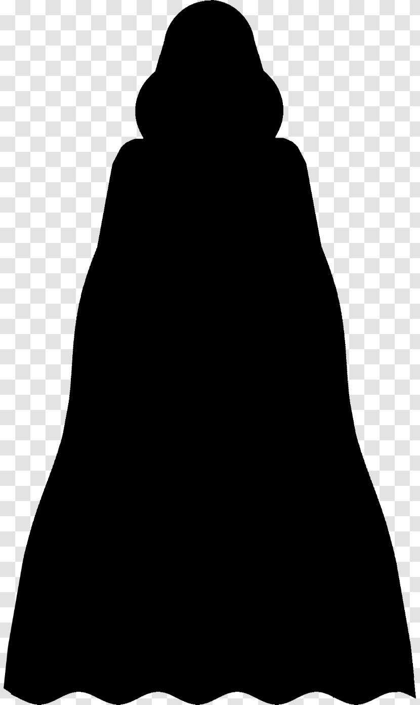 Black Silhouette White Clip Art - And - Cape Transparent PNG