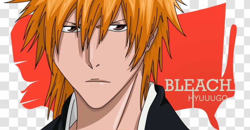 Ichigo Kurosaki Black Hair Long Coloring - Watercolor - Haired Transparent PNG