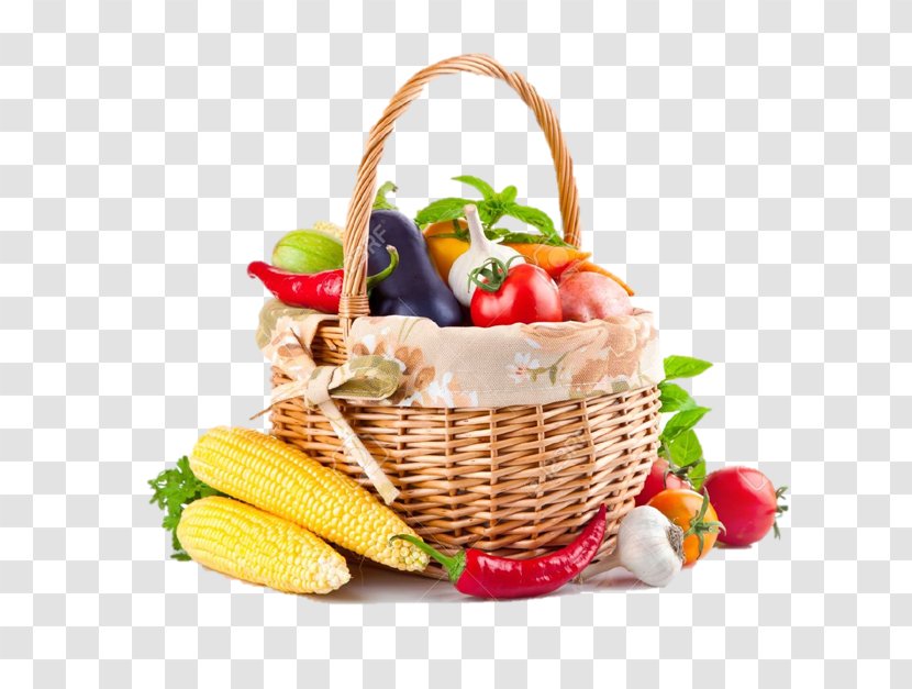 Organic Food Fruit & Vegetables Basket - Vegetarian - Vegetable Transparent PNG