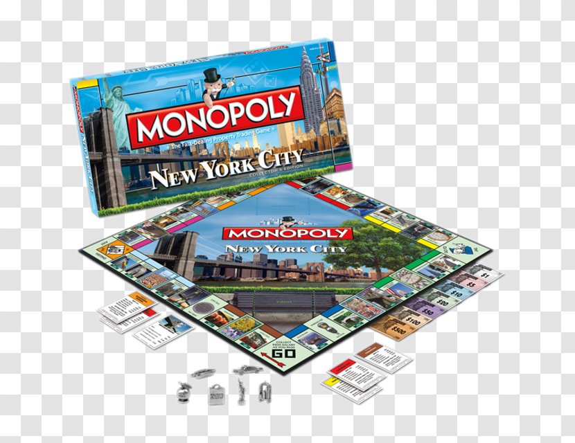 USAopoly Monopoly New York City Board Game - Logo Transparent PNG
