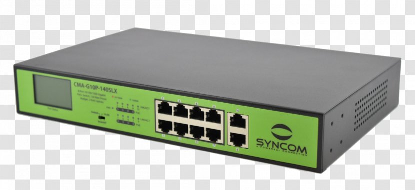 Gigabit Ethernet Network Switch Small Form-factor Pluggable Transceiver Power Over Computer - Fast - X Display Rack Transparent PNG