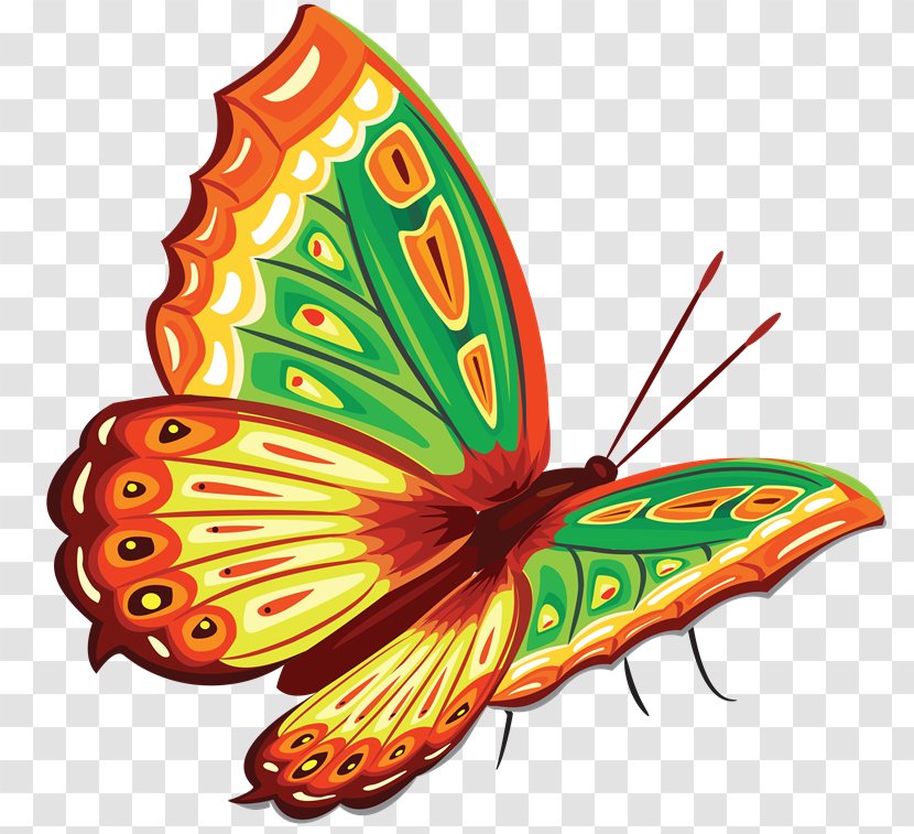 Butterfly Color Clip Art - Pollinator - Watercolor Transparent PNG