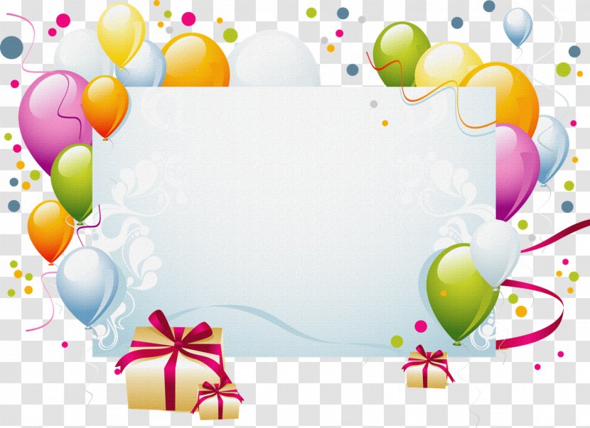 Birthday Cake Party Christmas Card Convite - Mural Transparent PNG