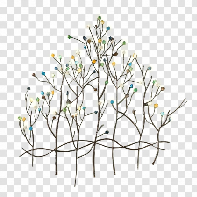 Table Twig Wall Decal Metal - Flower - Fair Transparent PNG