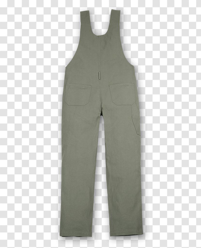 Overall Khaki Pants Grey Option - Dungarees Transparent PNG