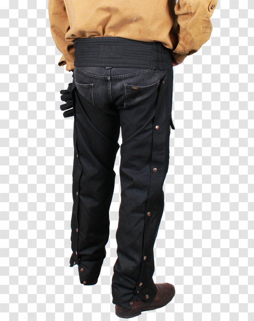 Jeans Chaps Horse Oilskin Denim - Black Transparent PNG