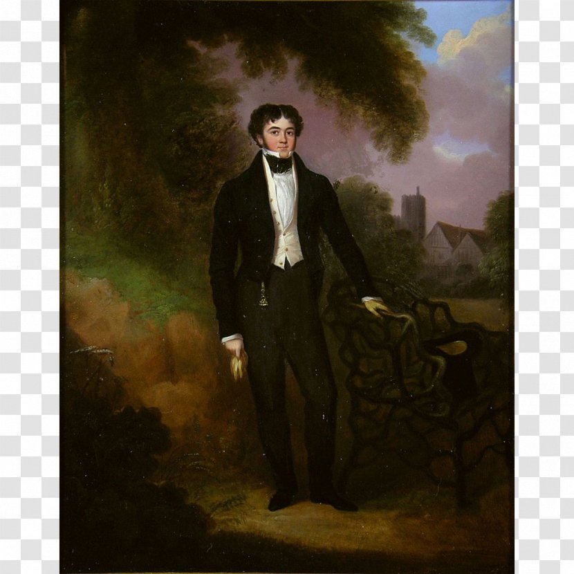 Portrait Of A Man (Self Portrait?) Oil Painting An English Gentleman - Selfportrait Transparent PNG