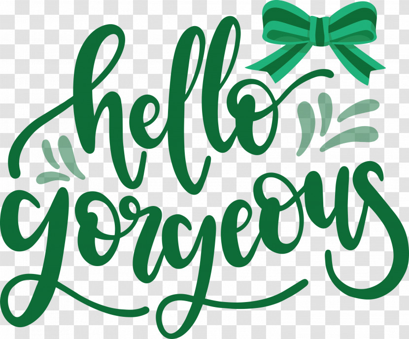 Fashion Hello Gorgeous Transparent PNG