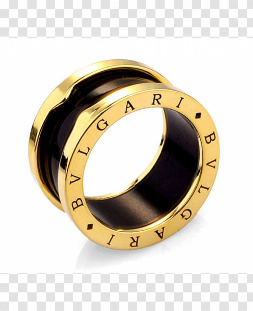Earring Bulgari Gold Plating - Silver - Ring Transparent PNG