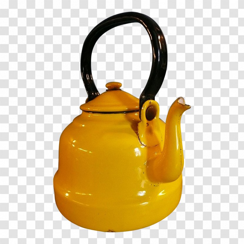 Kettle Small Appliance Teapot - Yellow Transparent PNG