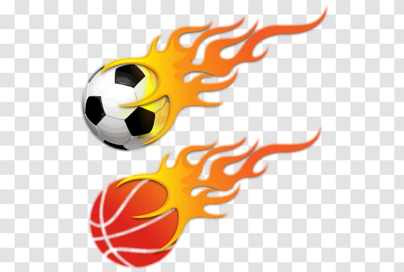Football Basketball Clip Art - American - With A Fire Transparent PNG