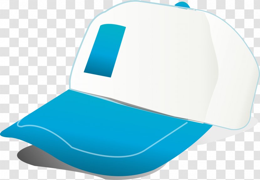 Designer Cartoon - Aqua - Hat Transparent PNG