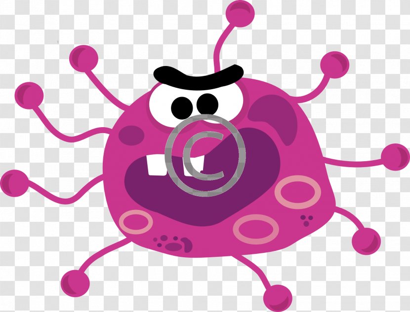 Computer Virus Clip Art - Dentate Bacterial Transparent PNG