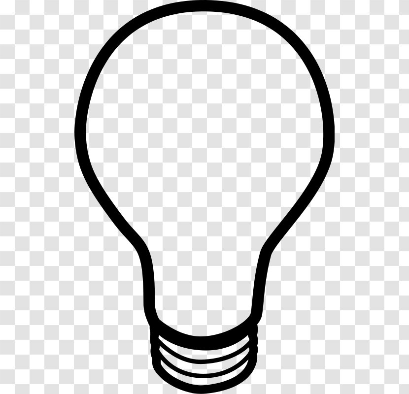 Incandescent Light Bulb Drawing Lamp Clip Art - White Transparent PNG