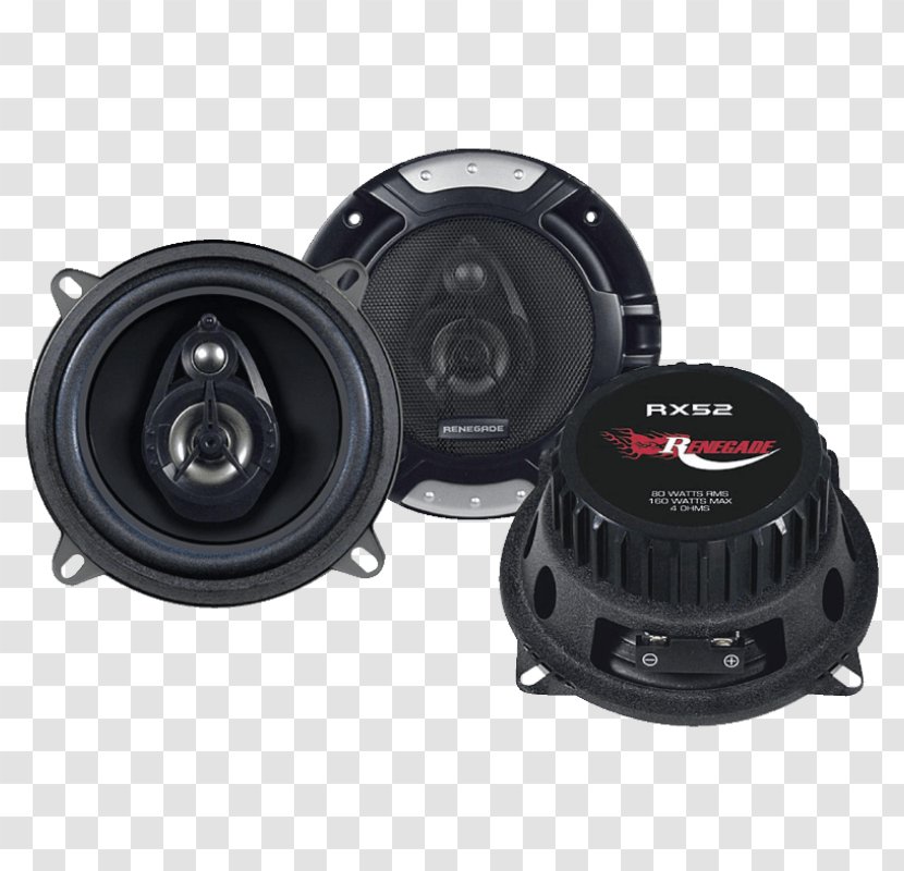 Coaxial Loudspeaker Renegade 2 Way Speaker Assemby Set 100 W RXA100C Vehicle Audio - Car Sound Transparent PNG