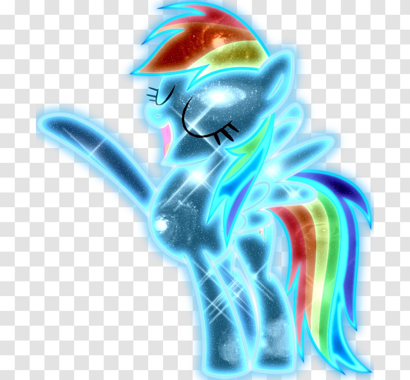 Vertebrate Horse Graphics Illustration Desktop Wallpaper - Fictional Character - Cosmic Rainbow Transparent PNG