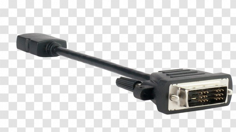 HDMI Adapter Digital Visual Interface Mini DisplayPort - Computer Monitors - Hdmi Cable Transparent PNG