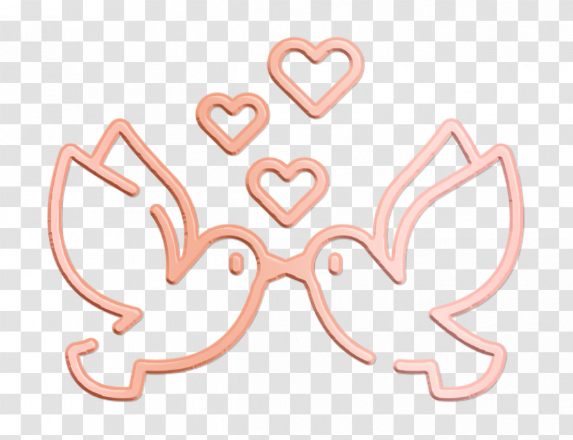 Wedding Icon Doves Icon Bird Icon Transparent PNG