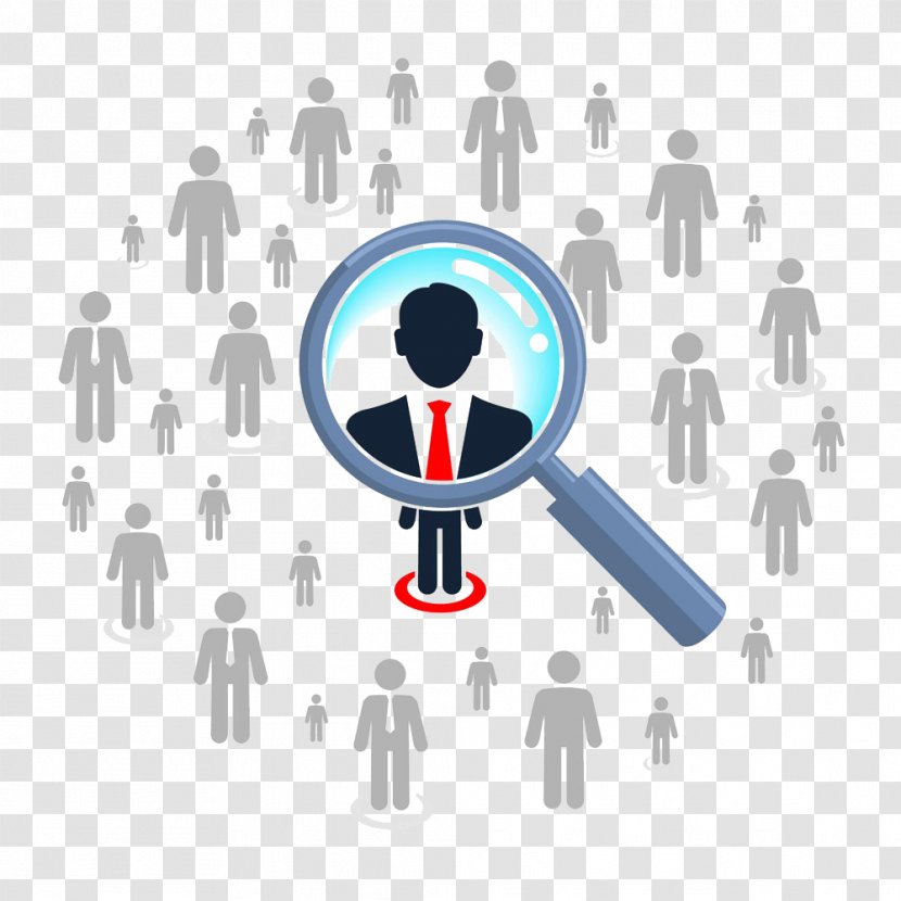 Social Media Profiling User Profile Recruitment - Service - People Under A Magnifying Glass Transparent PNG