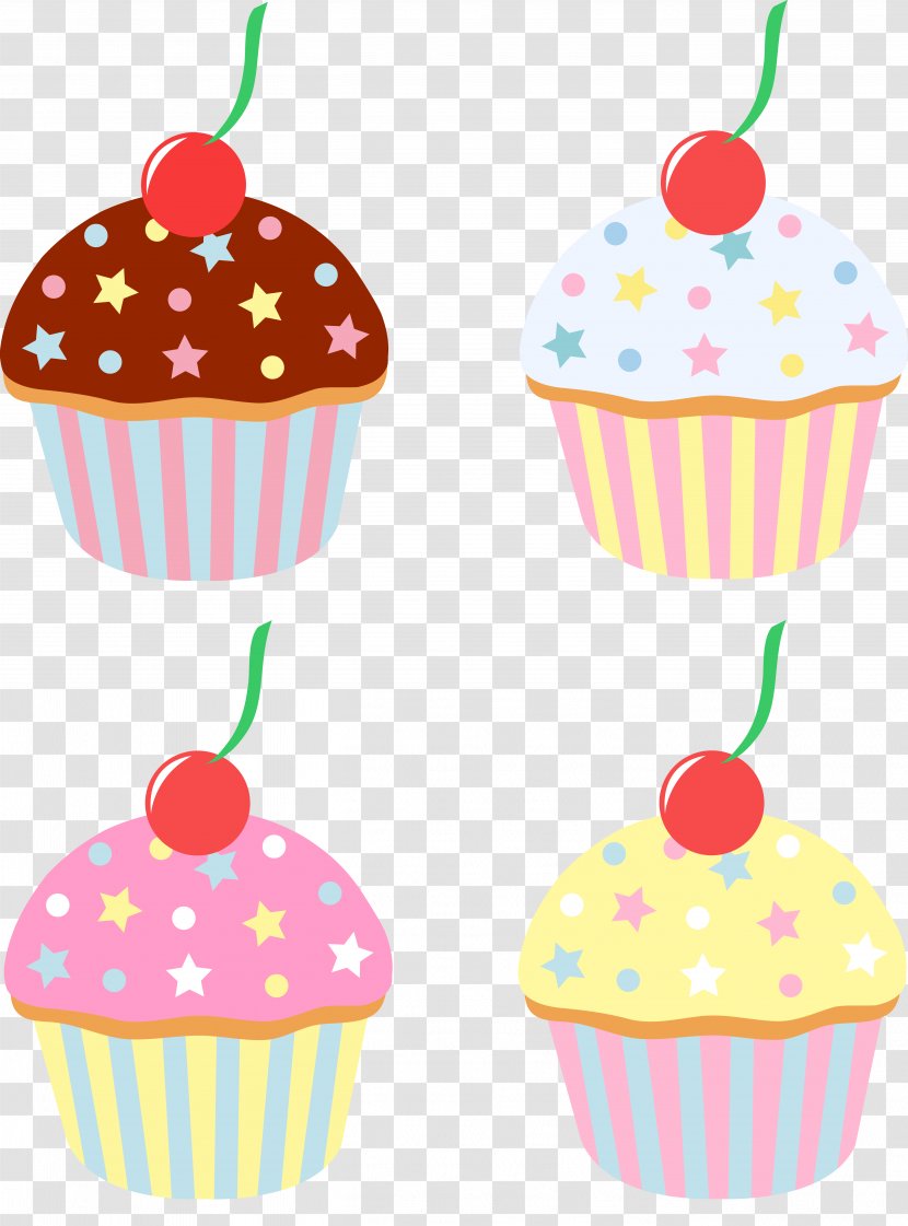 Cupcake Birthday Cake Cartoon Clip Art - Chocolate - Pics Transparent PNG