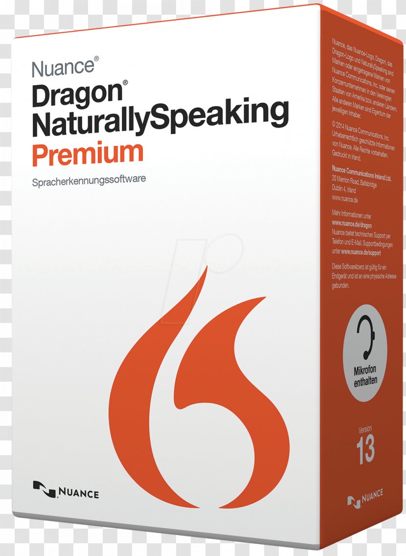 Dragon NaturallySpeaking Nuance FG EDU Naturally Speaking Professional 13.0 Academic - Text - PTA209A-F00-13.0 Premium K609X-W00-13.0 13 Premium/Schulversion, 1 Gerät, Vollversion,Nuance USB Headset For PC Transparent PNG