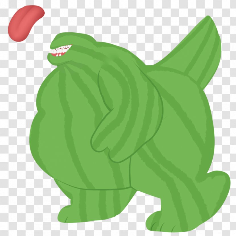 Tree Frog Cartoon Clip Art Illustration Drawing - Grass - Water Melon Transparent PNG