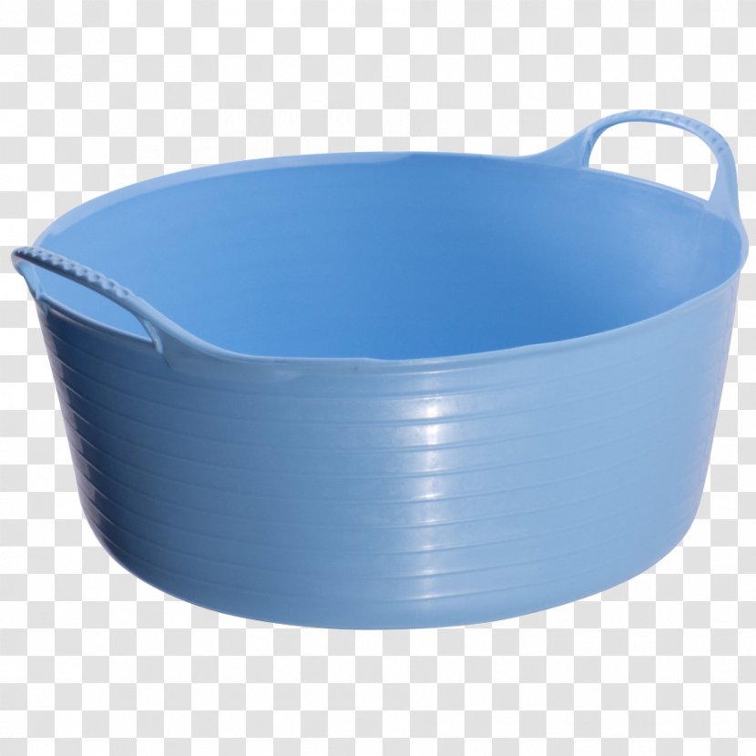 Bucket Blue Plastic Horse - Light - Small Tub Transparent PNG