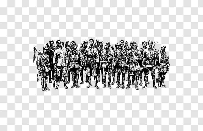 Long March Second Sino-Japanese War Image Clip Art - Drawing - Martial Ates Transparent PNG
