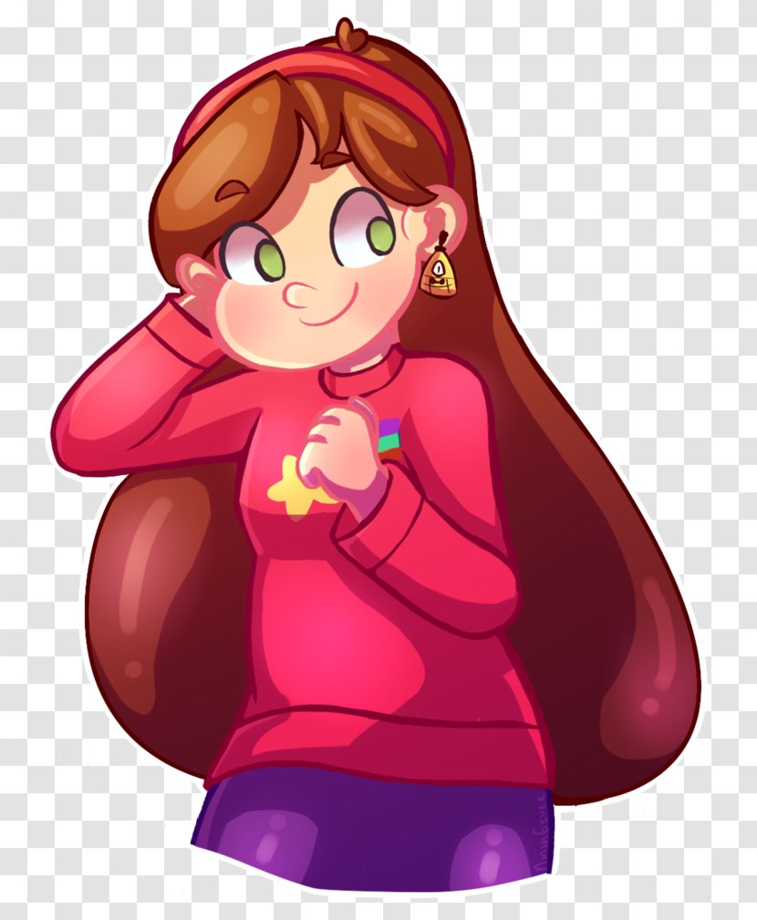 Mabel Pines Drawing Art Character - Silhouette - Cartoon Transparent PNG