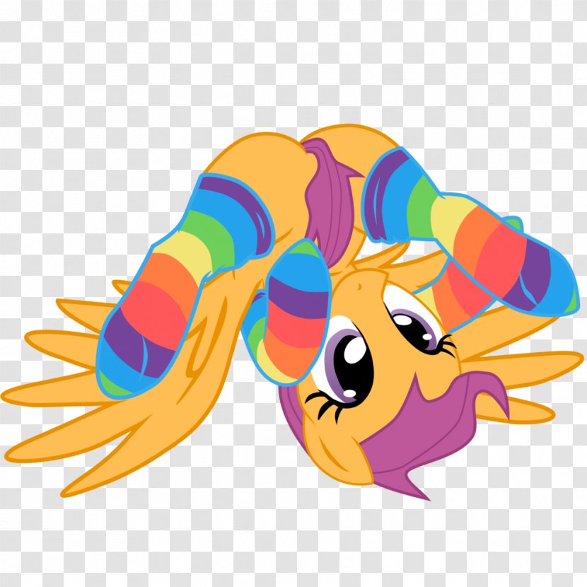 Rainbow Dash Scootaloo Fluttershy Sock Derpy Hooves - Wing - Deviantart Transparent PNG