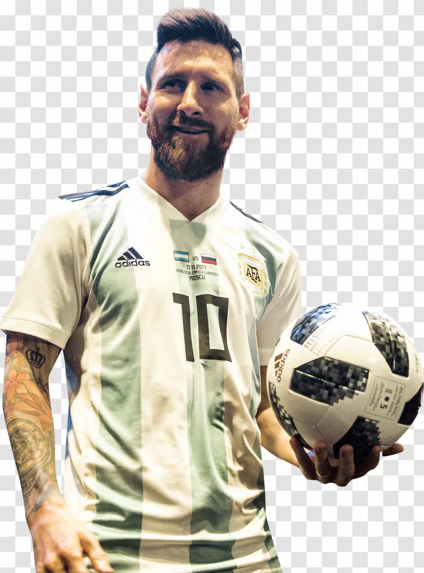 Lionel Messi 2018 World Cup Argentina National Football Team Adidas Telstar 18 - Cristiano Ronaldo Transparent PNG