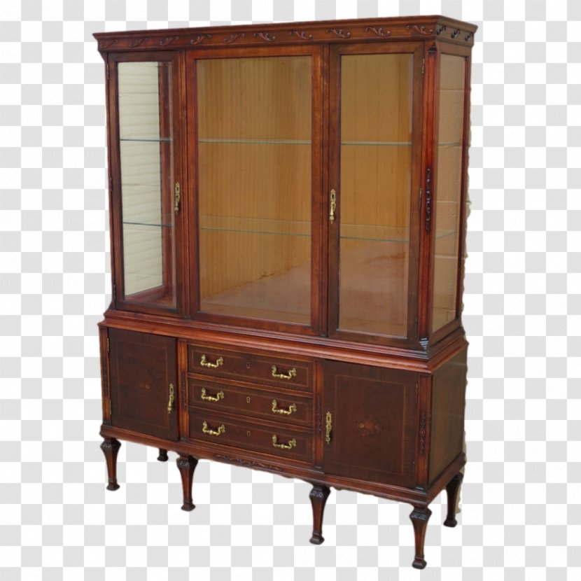 Antique Display Case Cabinetry Furniture Cupboard - Kitchen Cabinet Transparent PNG
