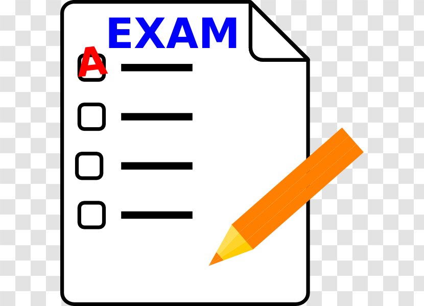 Paper Test Final Examination Clip Art - Yellow - Exams Cliparts Transparent PNG